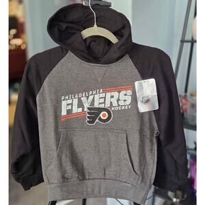 NWT Philadelphia Flyers Youth Hoodie | NHL Pullover Sweatshirt | Black & Gray